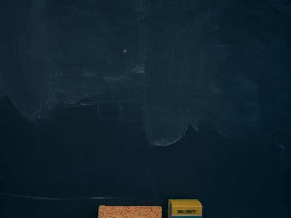 Svamp, tavle og kritt