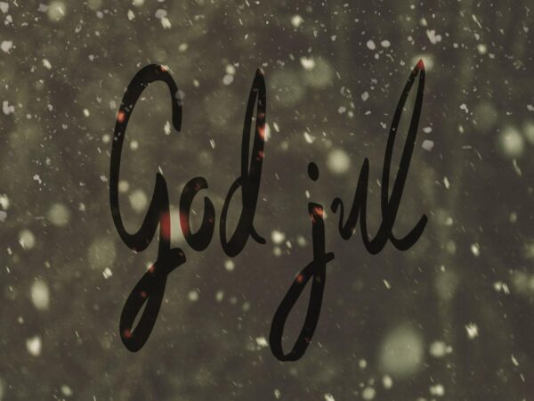 God jul plakat.