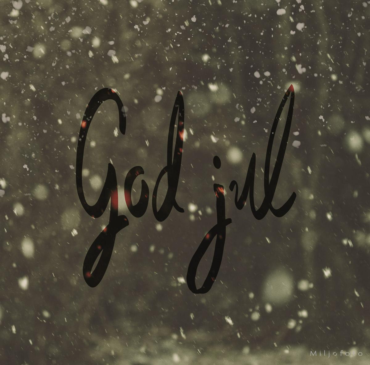 God jul plakat.