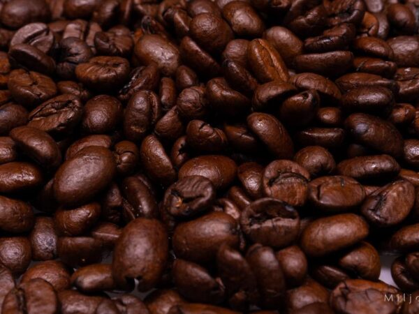 Bønner av kaffe