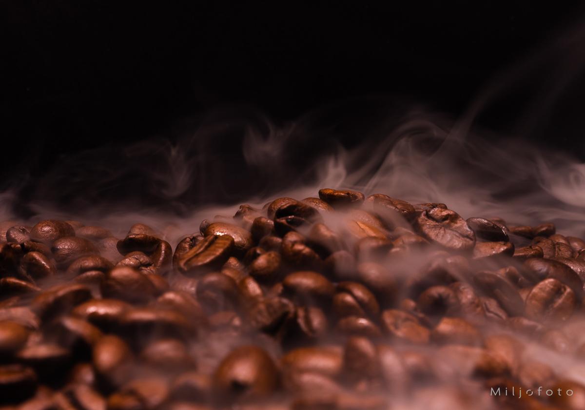 Rykende kaffebønner