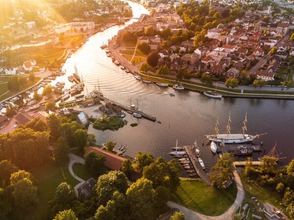 Solnedgang over Fredrikstad