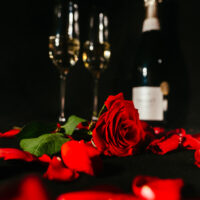 Champagne og roser - Valentine