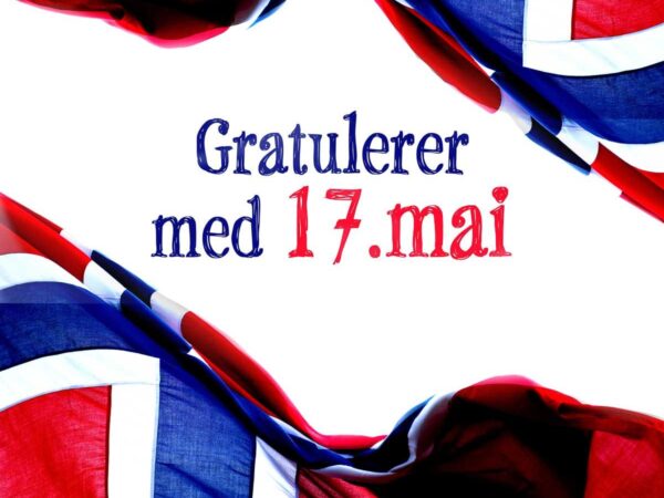 Gratulerer med 17.mai flagg bilde