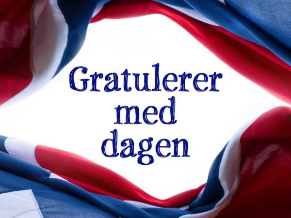Gratulerer med dagen, flagg