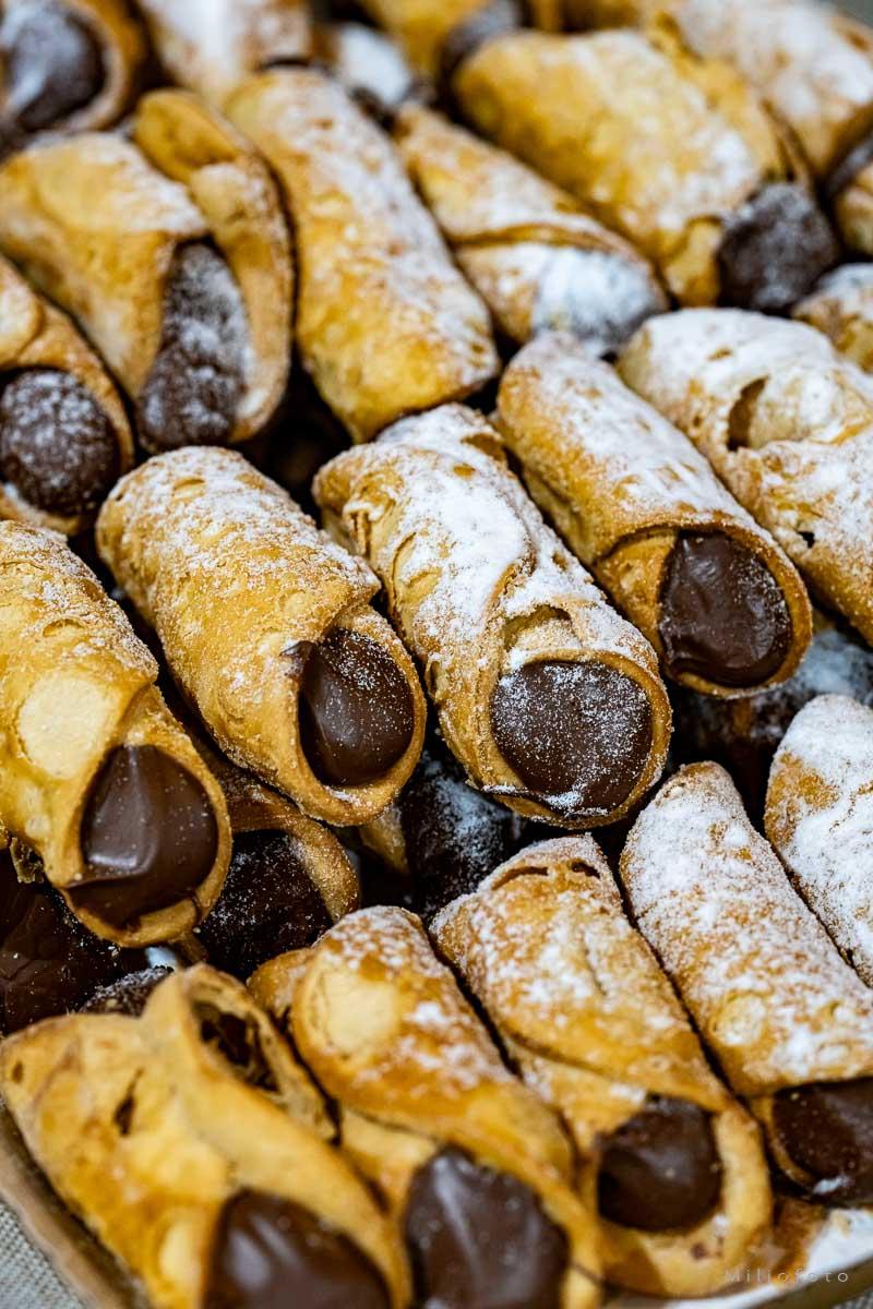 Cannoli med sjokolade