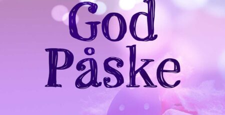 Påskebilde i rosa tone