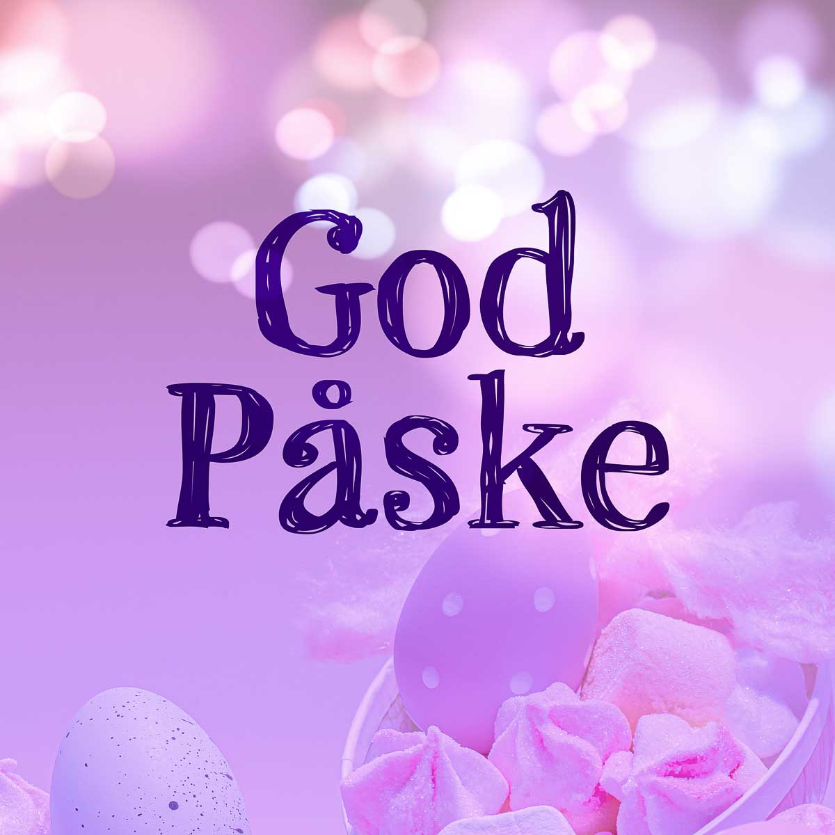 Påskebilde i rosa tone