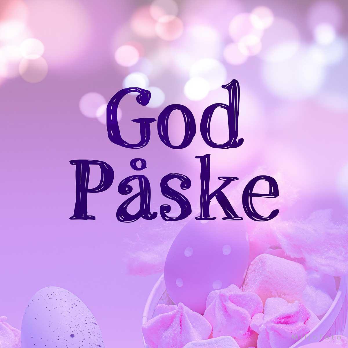 Påskebilde i rosa tone