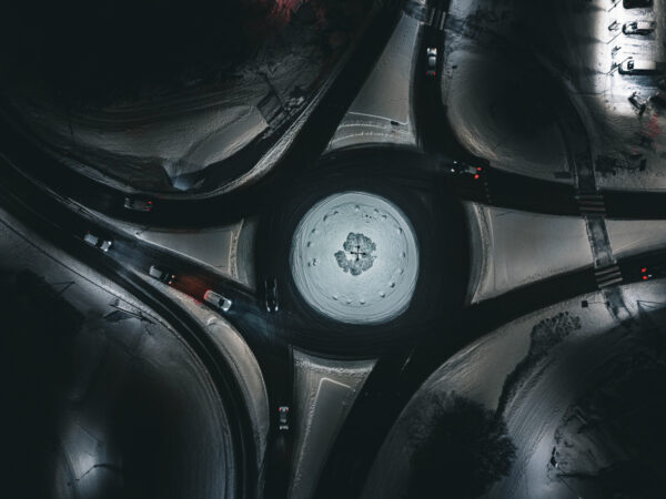 Rundkjøring - Vinter