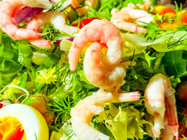 Salat med reker - mat