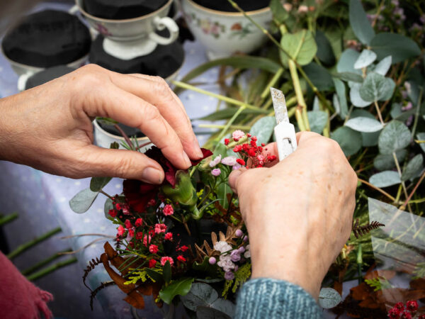Bilde av blomsterarbeid