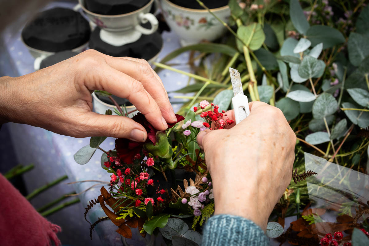 Bilde av blomsterarbeid Bilde av blomsterarbeid