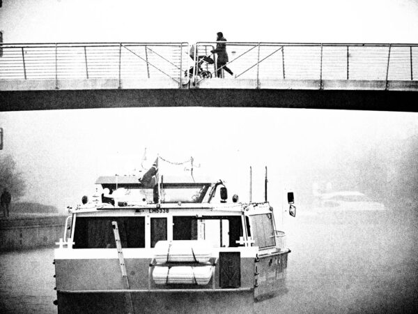 Bilde av fergen i tåke