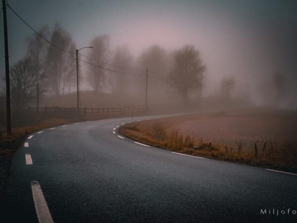 Vei i tåke