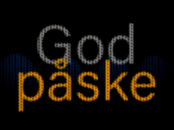 Strikkemønster - God påske