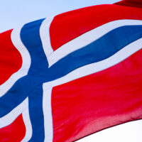 Flagg på skrå - 17.mai