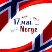 17.mai i Norge - to flagg