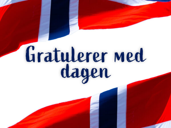 Gratulerer - 17.mai (flagg)