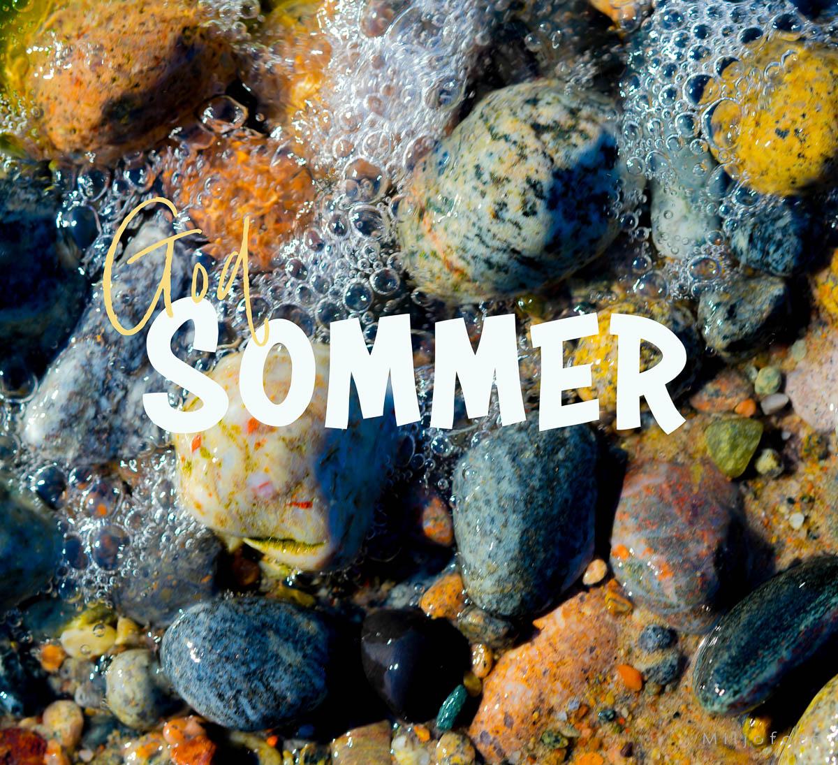 God sommer - sjø og stein
