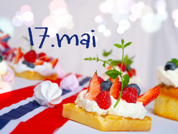 17.mai bilde med kaker og flaggløper