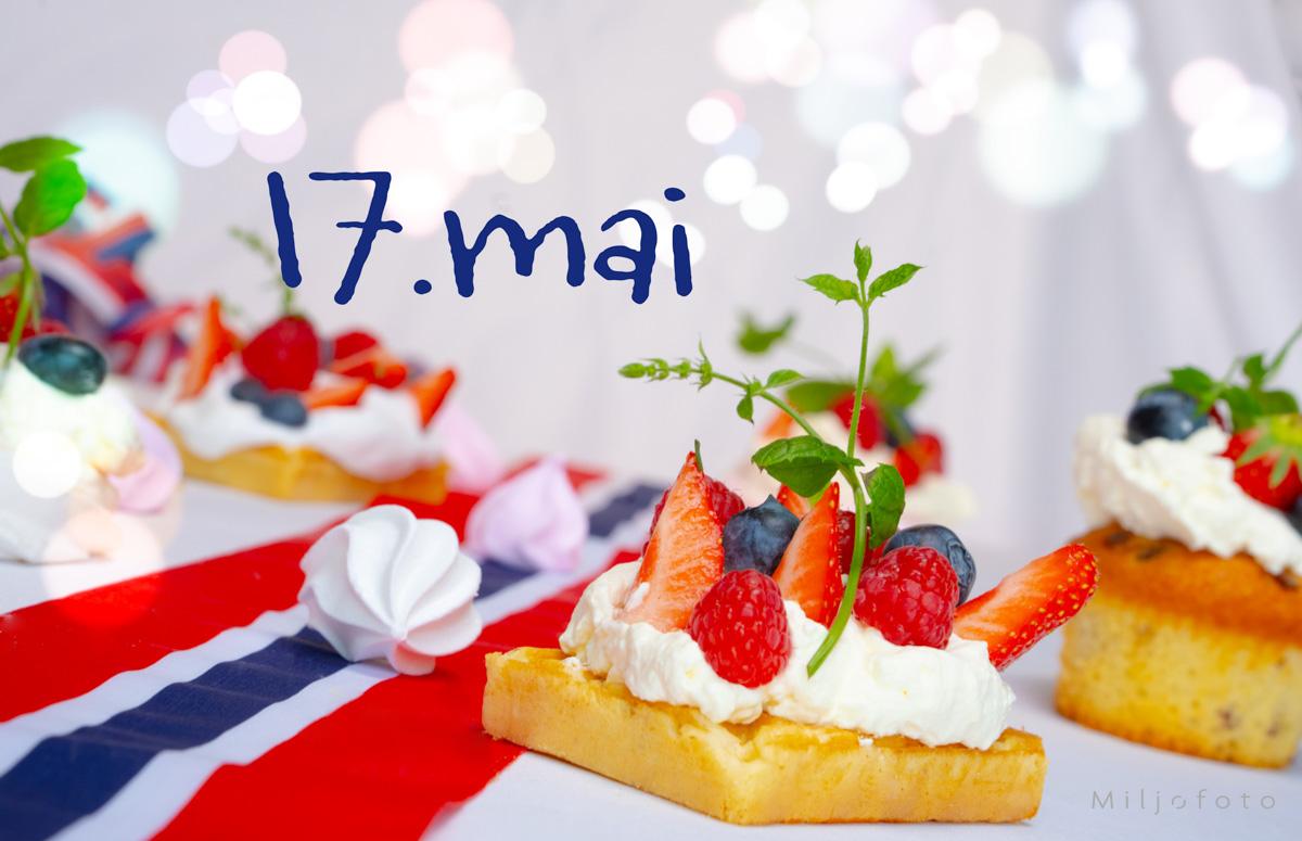 17.mai bilde med kaker og flaggløper