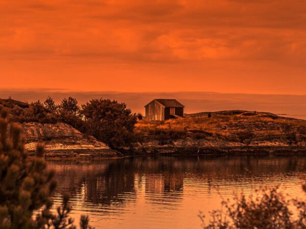 Hytte på holme